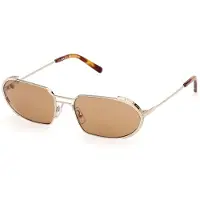 GCDS Zonnebril GD0078 60/18/140 Glanzend lichtgoud Gelakt metaal UNISEX GD0078