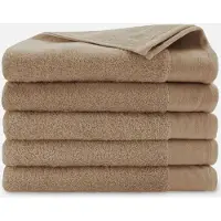 Walra Badhanddoek - Soft Cotton - Set van 5 - Hotel Kwaliteit - 100% Katoen - 550 g/m² - 70x140 cm - Bruin