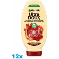 Garnier Ultra Doux Conditioner Helende Esdoorn – 12 x 250 ml – Castorolie & Esdoornsap – Voor Zeer Beschadigd Haar