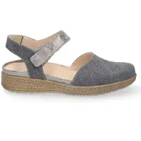 Durea 5924 Wijdte G Espadrilles | Maat 6 Dames Grijs
