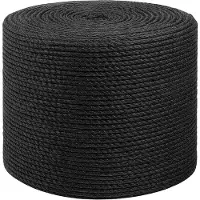 vidaXL Jutetouw 40 mm 250 m Zwart 100% Tossa jute