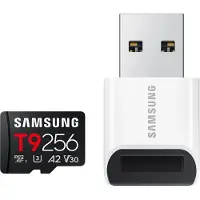 Samsung MicroSDXC T9 256GB 200MB/s + USB lezer