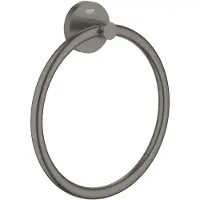 GROHE Start Handdoekring – Wandmontage – Schroeven of Lijmen – Metaal – Geborsteld Hard Graphite