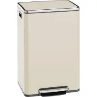 Songmics - Prullenbak - Pedaalemmer - Prullenbak 50L - Uitneembare Kunststof Binnenemmer - Softclose Deksel