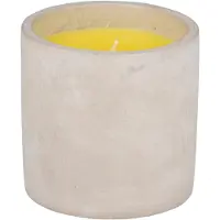 Arti Casa Citronella Kaars in Pot - Werkt Insectenwerend - Ideaal voor Buitengebruik - Brandt Langdurig voor Sfeer - Ø10x10 cm - Grijs - Geurkaars voor in de Tuin