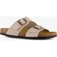 Hush puppies suède dames bio slippers beige maat 40