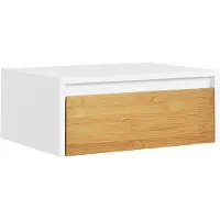 SoBuy Wit Nachtkastje met Lade 40x29x15 cm