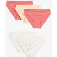 Bonprix Slip met zacht katoen en kant (set van 5) maat 140/146