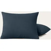 HappyBed Midnight Navy kussensloop set 2 stuks - 80x80 cm - 100% Katoen - Ultieme slaapcomfort