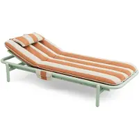 Fatboy Ligbed Sunbun Daybed Green / Stripe Orange