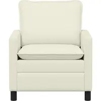 vidaXL Bank Crèmekleurig 76 x 81 x 87,5 cm Stof
