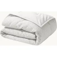 Y-NOT – Dekbed Zonder Overtrek 240x220 – Waffle – All Season – Zacht & Wasbaar – Wit
