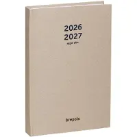 Brepols agenda 2026-2027 - Weekly Notes NATURE - Schoolagenda - 16 maanden - 1 week 1 pagina - Gebonden - Week & notes - Beige - 14.8 x 21 cm