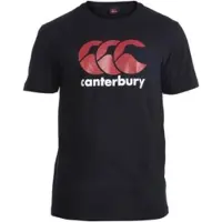 Canterbury Shirt Logo Heren Katoen Zwart/rood/wit Maat Xxl