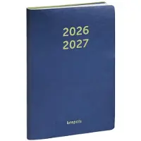 Brepols agenda 2026-2027 - COLORA - Schoolagenda - 1 dag per pagina - Semi-soepele omslag - Dagoverzicht - Blauw - 11.5 x 16.9 cm