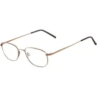 Aucune Optische brillen - FLEXON - FLEXON 600 - Glanzend bruin - Metaal montuur - Maat 54 mm (neusbrug 18 mm)