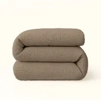 Y-NOT – Dekbed Zonder Overtrek 140x200 – Micro Mousseline – All Year Dekbed – Zacht & Wasbaar – Taupe