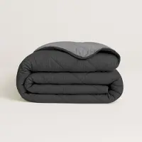 Y-NOT - Dekbed Zonder Overtrek 240x220 - All Season - Zacht & Wasbaar - Antracite/Grijs