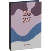 Brepols agenda 2026-2027 - COLOR CAMO - Schoolagenda - 1 dag per pagina - Semi-soepele omslag - Dagoverzicht - Rose - 11.5 x 16.9 cm