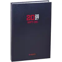 Brepols agenda 2026-2027 - A4 COLLEGE - Schoolagenda - 16 maanden - 1 week per 2 pagina's - Gekartonneerde omslag - Weekoverzicht - Blauw - 21 x 27 cm