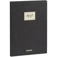 Brepols agenda 2026-2027 - Weekly Notes ESSENZ - Schoolagenda - 16 maanden - 1 week 1 pagina - Gebonden - Week & notes - Antraciet - 14.8 x 21 cm