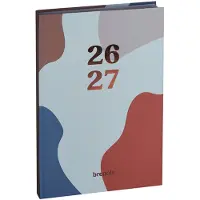 Brepols agenda 2026-2027 - COLOR CAMO - Schoolagenda - 1 dag per pagina - Semi-soepele omslag - Dagoverzicht - Mint groen - 11.5 x 16.9 cm