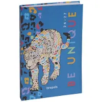 Brepols agenda 2026-2027 - POZOOTIVITY - Schoolagenda - 1 dag per pagina - Semi-soepele omslag - Dagoverzicht - Blauw - 11.5 x 16.9 cm
