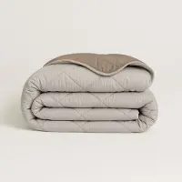 Y-NOT - Dekbed Zonder Overtrek 240x220 - All Season - Zacht & Wasbaar - Offwhite/Taupe
