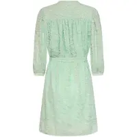 Smashed Lemon Jurk met abstracte structuurstof |