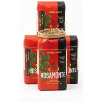 Rosamonte Yerba Mate Thee - Traditionele Argentijnse Mate - Voordeelverpakking 3 x 1000g (3kg) - Natuurlijke Energie & Antioxidanten - Glutenvrij - Intensieve Smaak - Bulkverpakking Met Kajal Sticker