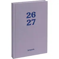 Brepols agenda 2026-2027 - RAINBOW - Schoolagenda - 1 dag per pagina - Gekartonneerde omslag - Dagoverzicht - Lila - 11.5 x 16.9 cm