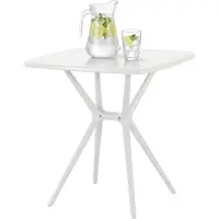 CLP Tuintafel Becky - Vierkant - 72 x 72 cm - wit