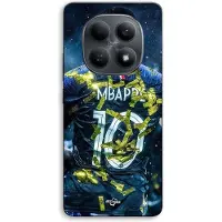 MANIACASE Telefoonhoes - - Xiaomi Redmi Note 15 5G - Silicone TPU - Zwart - Kylian Mbappé PSG Frankrijk