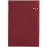 Brepols bureau agenda 2027 - OMEGA [0.030] - LIMA - Bureau agenda - 1 week op 2 pagina's - Weekoverzicht - Bordeaux - 21 x 29 cm