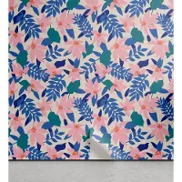 Abakuhaus Abstract aftrekbaar en zelfklevende behang voor thuis, zelfklevende woonkamer-keukenaccent, 33 cm x 250 cm, Pale Rose Multicolor