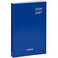 Brepols agenda 2026-2027 - Student CLASSIC FLEXI - Schoolagenda - 1 week op 2 pagina's - Soepele omslag - Weekoverzicht - Blauw - 9 x 16 cm