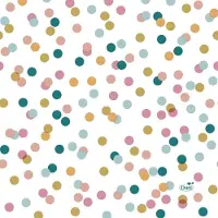 Duni Servetten Dream Dots 3-laags 24 Cm Wit 20 Stuks