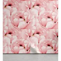 KOZMOS TEKSTİL VE GERİ DÖNÜŞÜM SANAYİ TİCARET LİMİTED ŞİRKETİ Aquarel Peelable & Adhesive Behang voor thuis, Vintage Flower Blossom, Zelfklevende Woonkamer Keukenaccent, 33 cm x 90 cm, Lichtroze