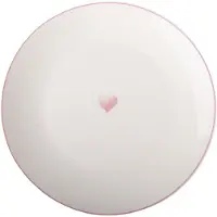 Clayre & Eef Ontbijtbord Ø 20 cm Wit Porselein