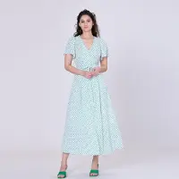 S&J Weekends Polka stip flard shirt-jurk