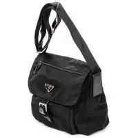 Prada Small Buckle Flap Crossbody schoudertas
