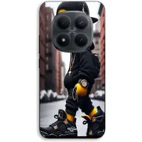 MANIACASE Telefoonhoes - - Xiaomi Redmi Note 15 Pro 5G - Silicone TPU - Zwart - Simpson Bart Jordan