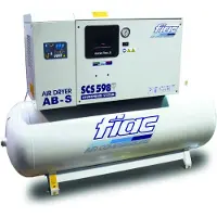 Fiac  stille compressor SCS 300lt - AB598 5,5 PK 300 liter, met koeldroger