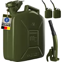Monzana Metalen jerrycan 5L set van 3 inclusief schenker