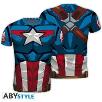 Abystyle Marvel - Cosplay Captain America Mannen-T-shirt - L