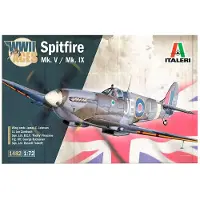 Italeri Modelbouwpakket Vliegtuigen - 1482 Supermarine Spitfire Mk.V / Mk.IX - s - Brits Jachtvliegtuig Plastic - 1:72 - Modelbouw