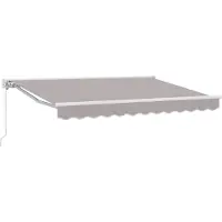 vidaXL Zonnescherm Frame Lichtgrijs 250 x 200 cm