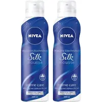 Nivea Silk Mousse Creme Care - Doucheschuim - Voor Een Zijdezachte huid - 2x 200 ml