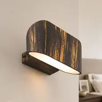 LumenXL Moderne wandlamp Hamburg - zwart met geborsteld goud