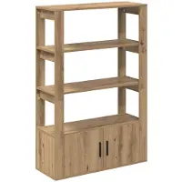 vidaXL Dressoir artisanaal eikenkleurig 30 x 80 x 119,5 cm